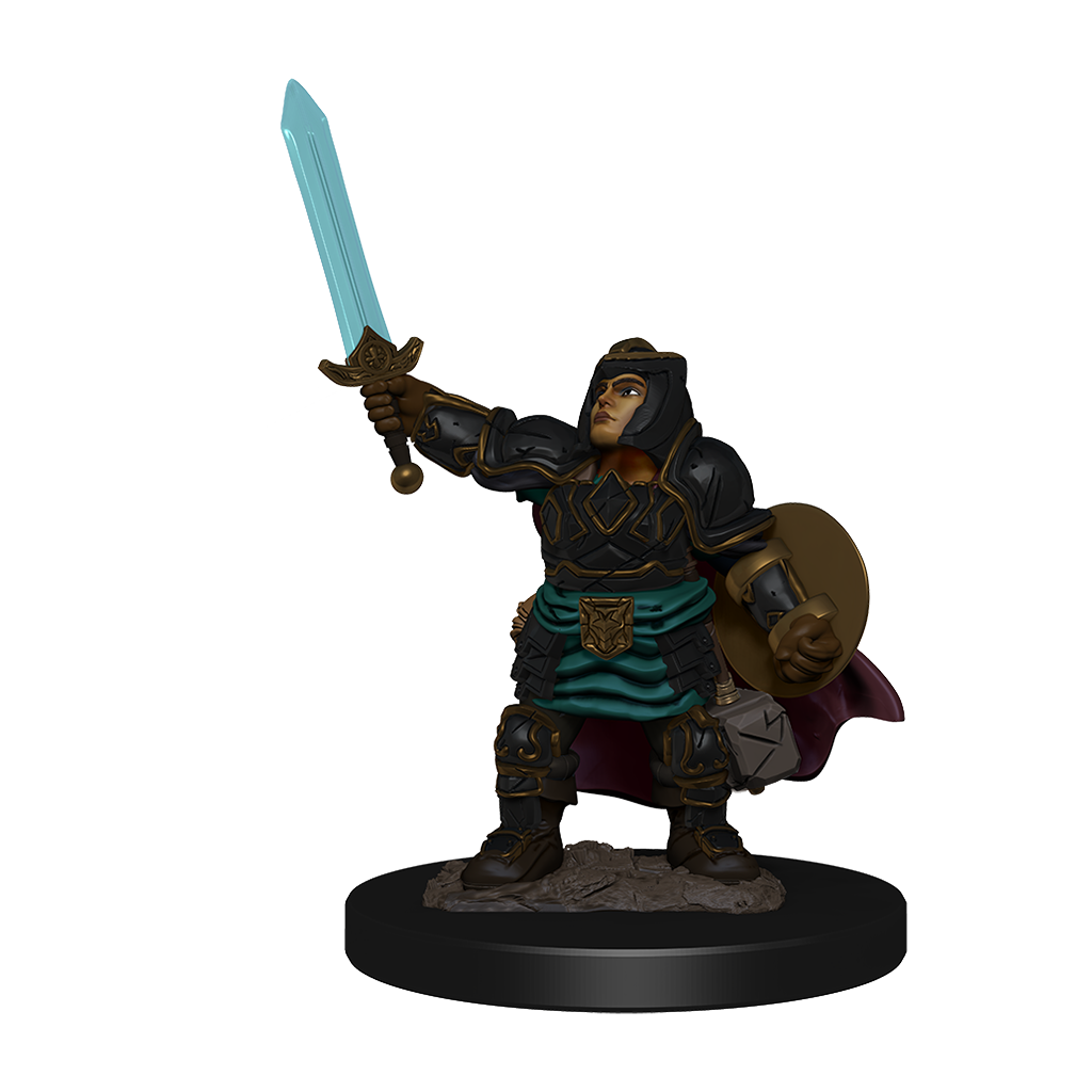 D&D Premium Painted Figures Dwarf Paladin Female-1
