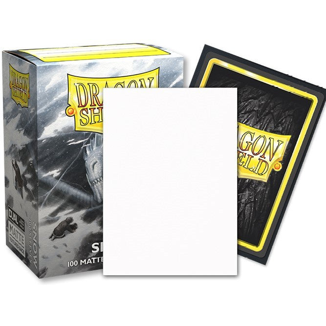 Sleeves - Dragon Shield - Box 100 - Standard Size Dual Matte Snow White Mirin-1