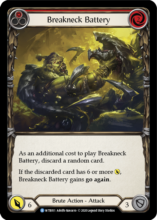 Breakneck Battery (Red) [U-WTR011] (Welcome to Rathe Unlimited)  Unlimited Rainbow Foil-1