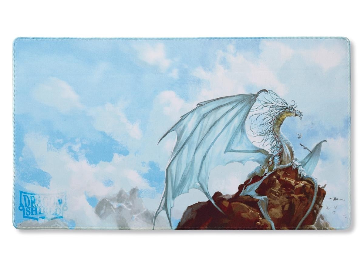 Play Mat - Dragon Shield - Case and Coin - Silver Caelum
