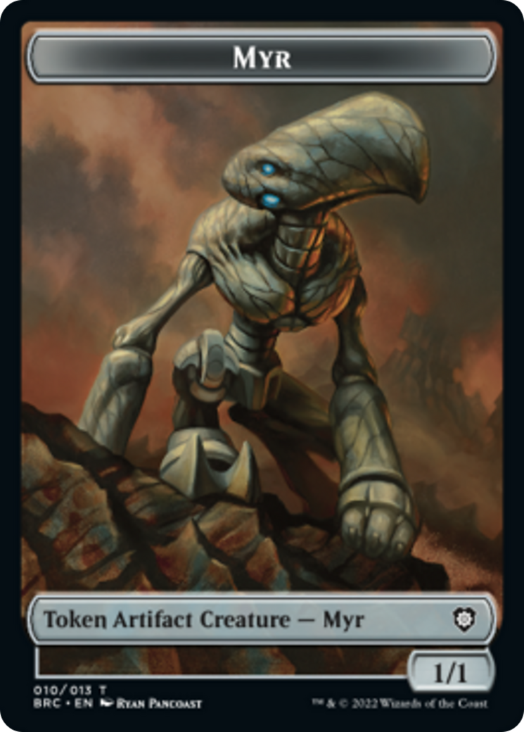 Myr // Thopter (010) Double-Sided Token [The Brothers' War Commander Tokens]-1