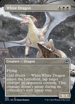 White Dragon (Borderless Alternate Art) [Dungeons & Dragons: Adventures in the Forgotten Realms]-1