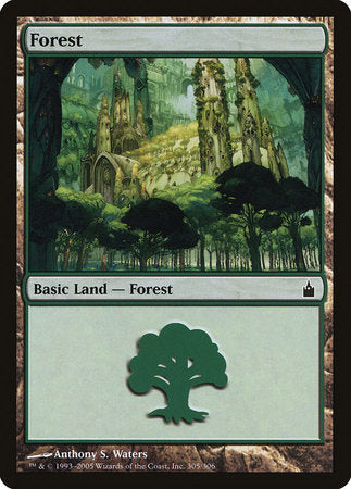 Forest (305) [Ravnica: City of Guilds]-1