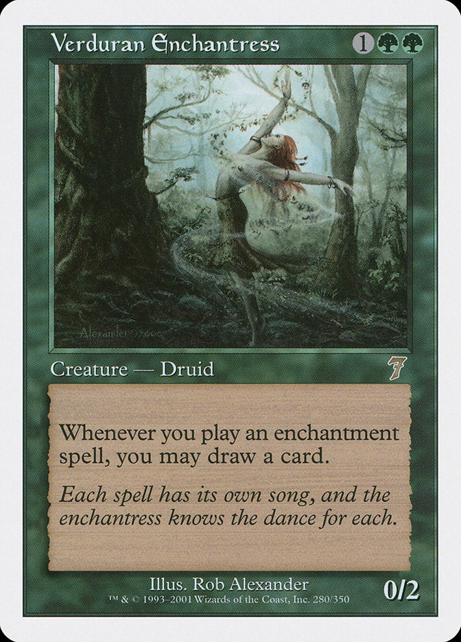 Verduran Enchantress [Seventh Edition]-1