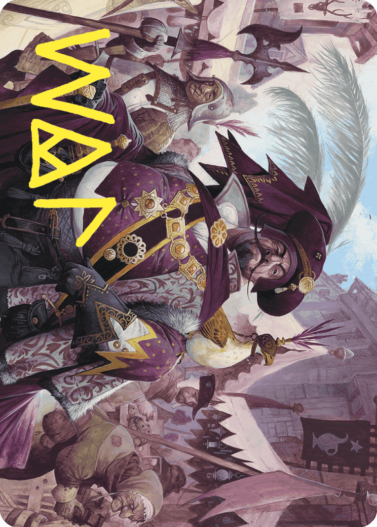 Discerning Financier Art Card (Gold-Stamped Signature) [Wilds of Eldraine Art Series]-1