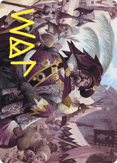 Discerning Financier Art Card (Gold-Stamped Signature) [Wilds of Eldraine Art Series]-1
