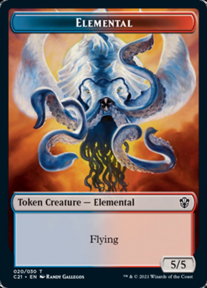 Elemental (020) // Copy Double-Sided Token [Commander 2021 Tokens]-1