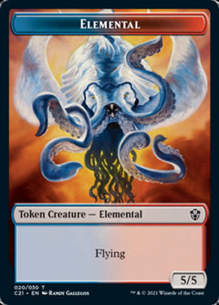 Elemental (020) // Copy Double-Sided Token [Commander 2021 Tokens]-1