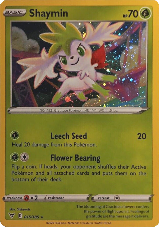 Shaymin (015/185) (Cosmos Holo) [Sword & Shield: Vivid Voltage]-1
