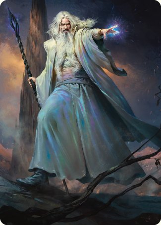 Saruman of Many Colors Art Card [The Lord of the Rings: Tales of Middle-earth Art Series]-1