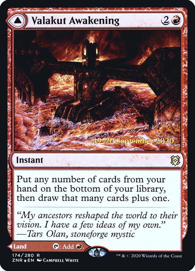 Valakut Awakening // Valakut Stoneforge [Zendikar Rising Prerelease Promos]-1