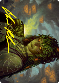 Dina, Soul Steeper Art Card (Gold-Stamped Signature) [Strixhaven: School of Mages Art Series]-1