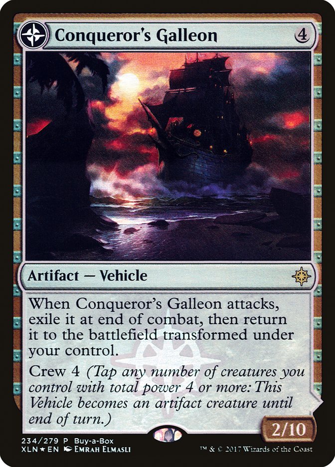 Conqueror's Galleon // Conqueror's Foothold (Buy-A-Box) [Ixalan Treasure Chest]-1