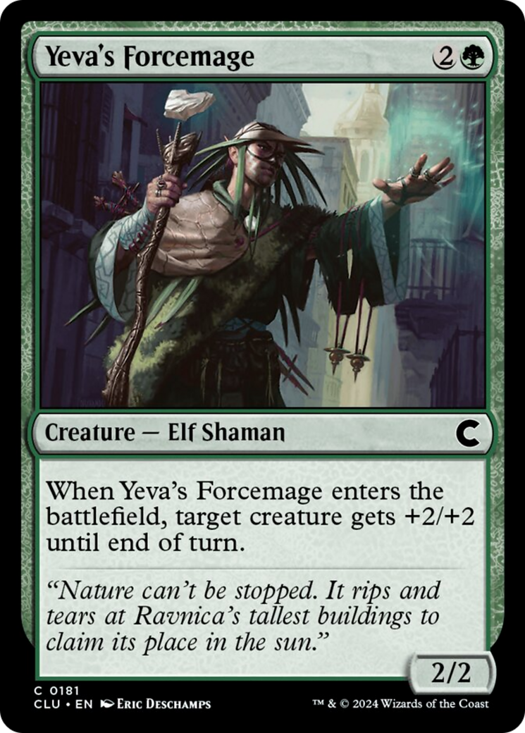 Yeva's Forcemage [Ravnica: Clue Edition]-1