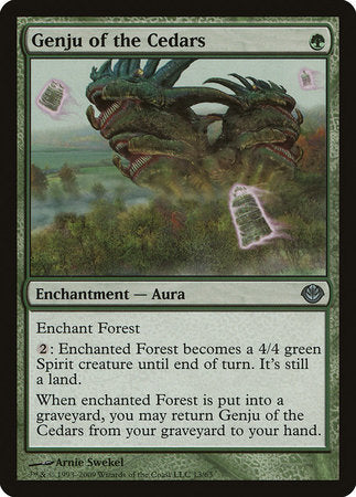 Genju of the Cedars [Duel Decks: Garruk vs. Liliana]-1