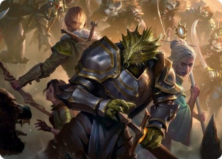 You Come to the Gnoll Camp Art Card [Dungeons & Dragons: Adventures in the Forgotten Realms Art Series]-1