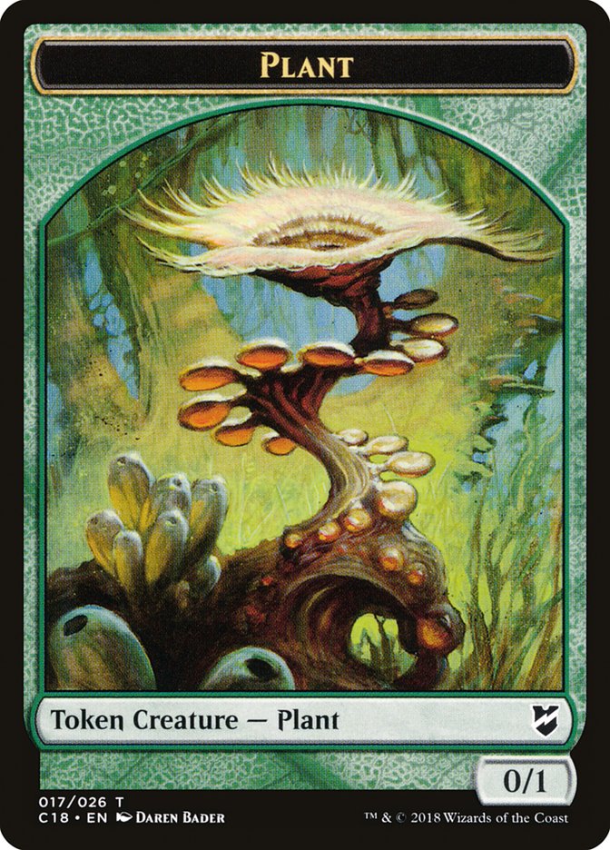 Beast (013) // Plant Double-Sided Token [Commander 2018 Tokens]-2