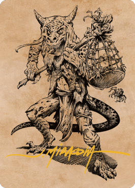 Taunting Kobold Art Card (Gold-Stamped Signature) [Commander Legends: Battle for Baldur's Gate Art Series]-1