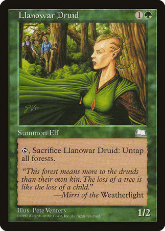 Llanowar Druid [Weatherlight]-1