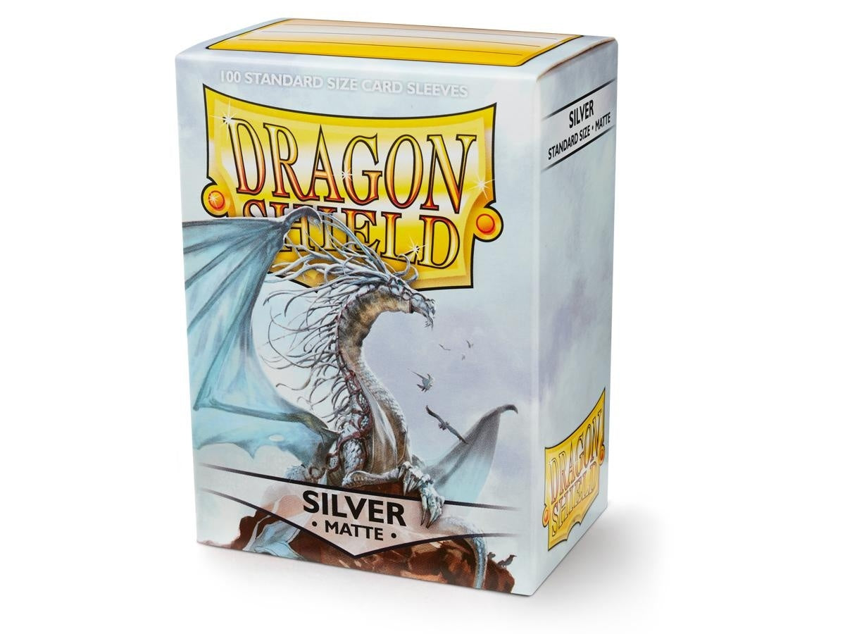 Sleeves - Dragon Shield - Box 100 - Silver MATTE-1