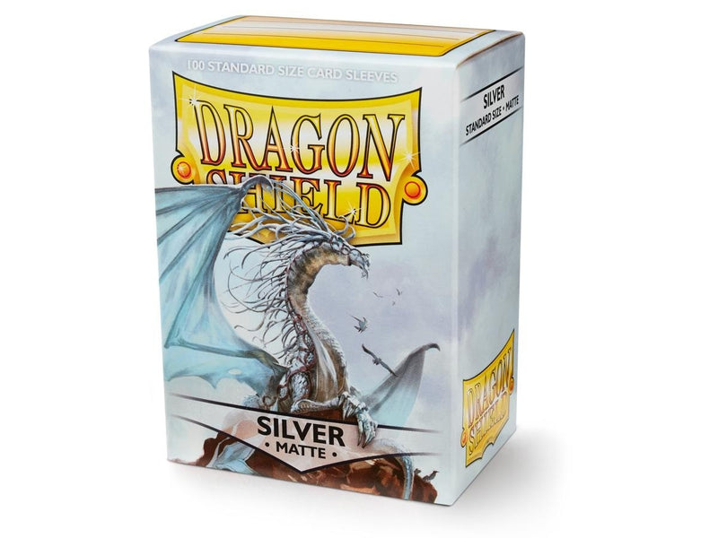 Sleeves - Dragon Shield - Box 100 - Silver MATTE-1