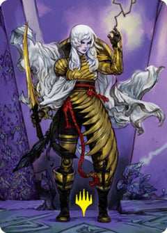 The Wandering Emperor 1 Art Card (Gold-Stamped Signature) [Kamigawa: Neon Dynasty Art Series]-1