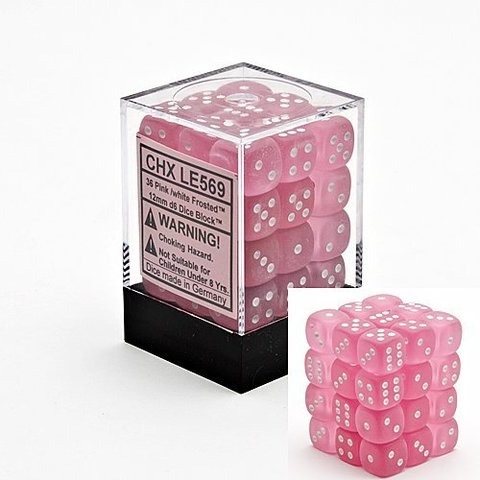CHX LE569 Frosted 12mm d6 Pink/White Block (36)-1