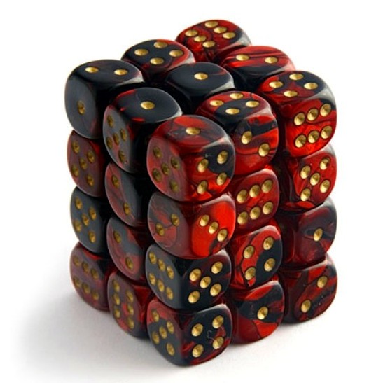 CHX 26833 Gemini 12mm d6 Black-Red/Gold Block (36)-1