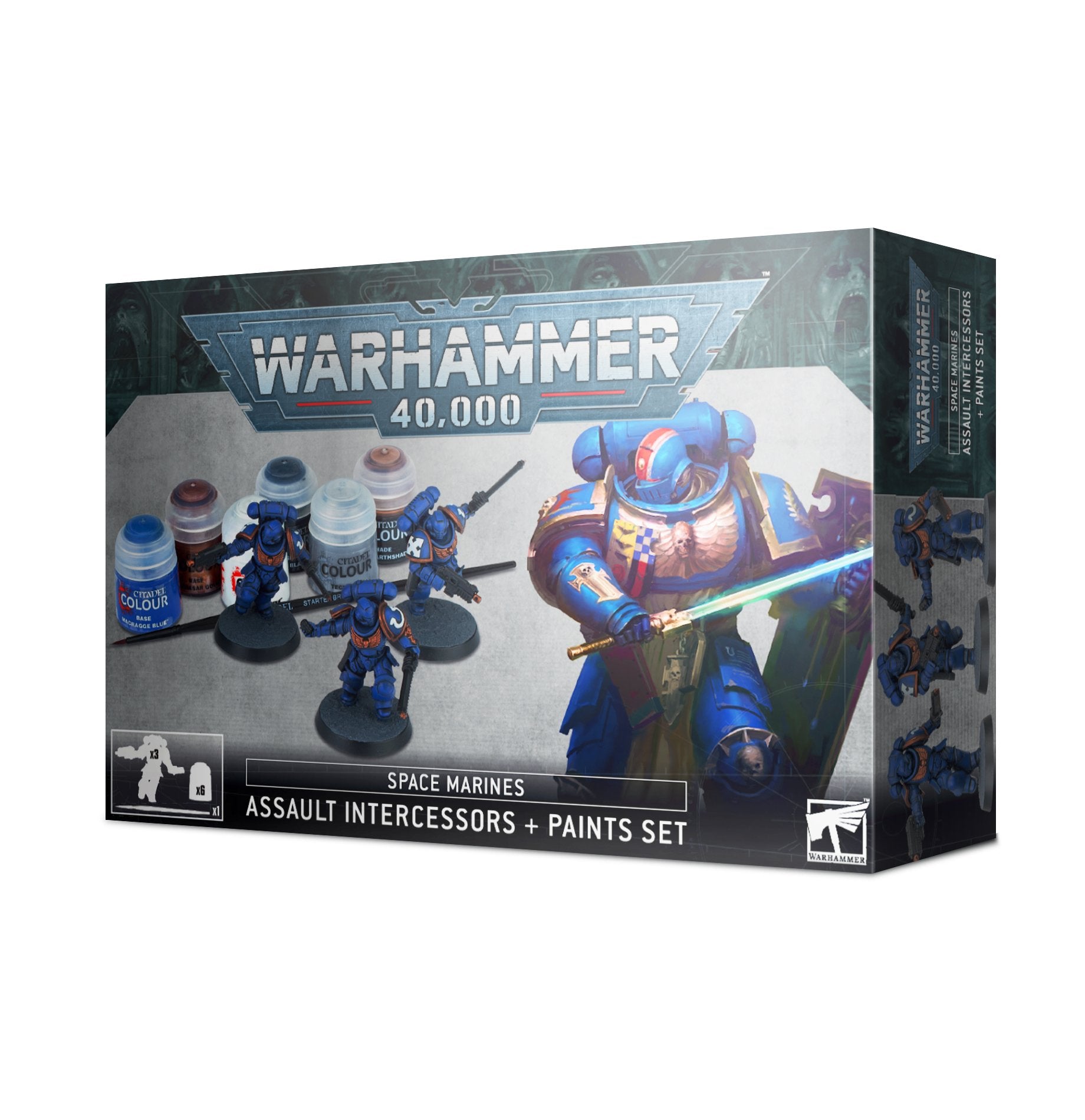 Space Marines Assault Interessors + Paint Set