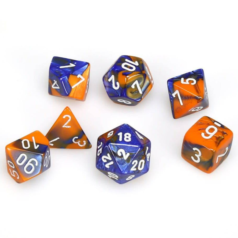 CHX 26452 Gemini Blue Orange/White 7-Die Set-1