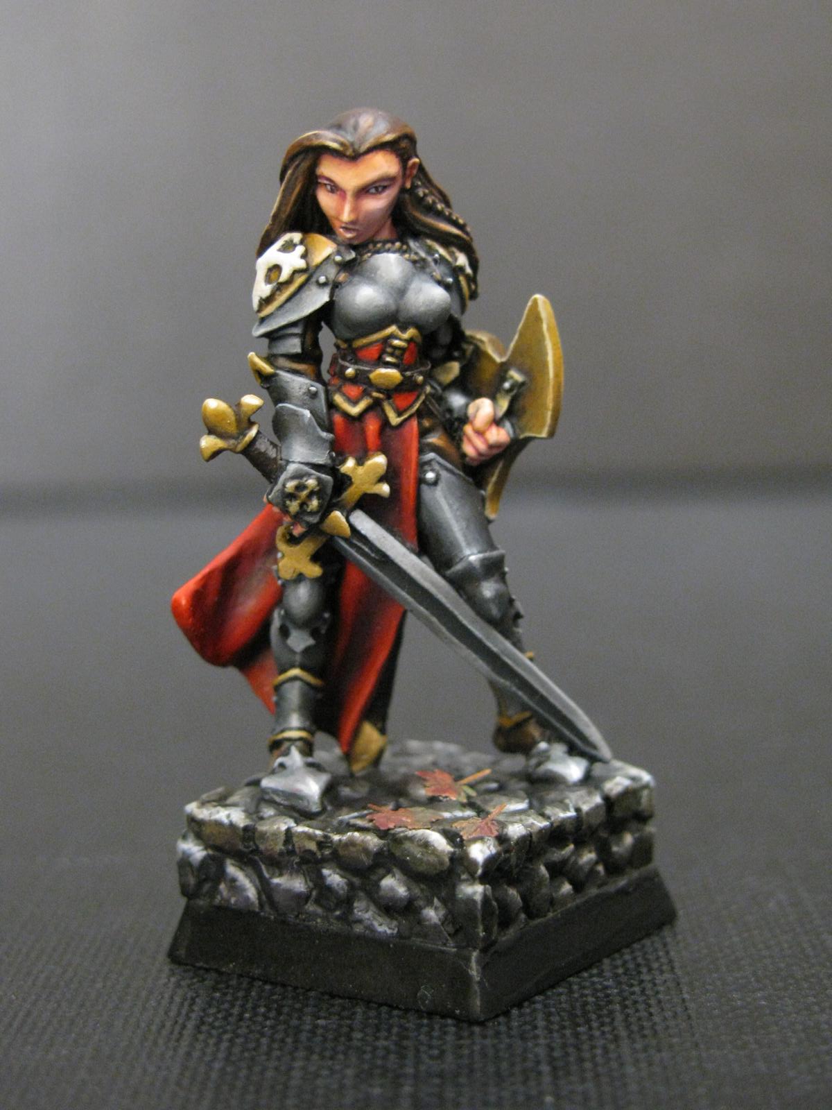 Finari Female Paladin Action Figure - Collectible Fantasy Warrior Model