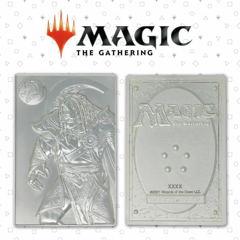 Magic the Gathering Limited Edition Silver Plated Ajani Goldmane Metal Collectible-4