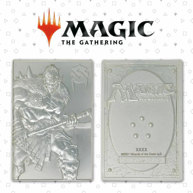 Magic the Gathering Limited Edition Silver Plated Garruk Wildspeaker Metal Collectible-4