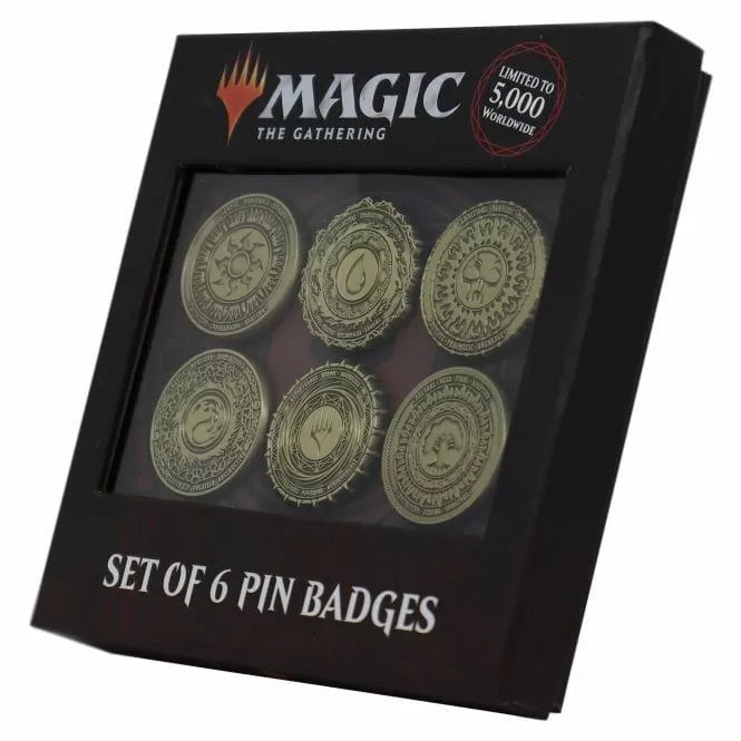 Magic the Gathering Set of 6 Limited Edition Mana Symbol Pin Badges-2