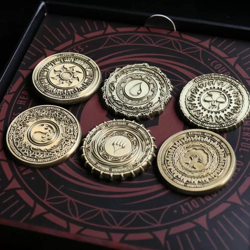 Magic the Gathering Set of 6 Limited Edition Mana Symbol Pin Badges-1