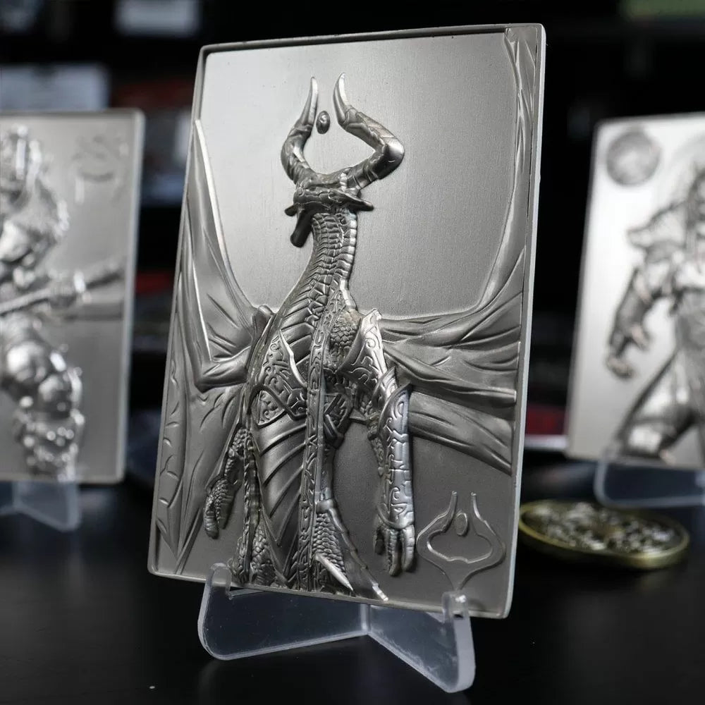 Magic the Gathering Limited Edition Silver Plated Nicol Bolas Metal Collectible-2