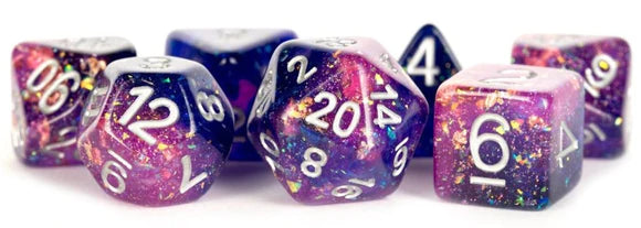 MDG 16mm Acrylic Poly Dice Set: Eternal: Purple/Blue