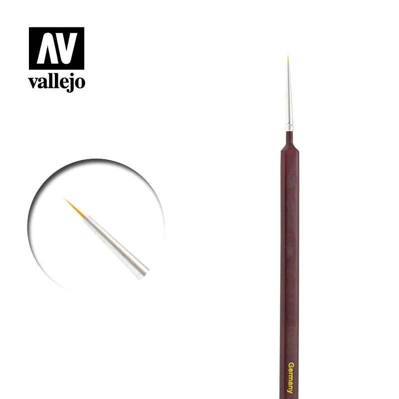 Vallejo Round Toray Brush Triangular Handle No.3/0 Paint Brush [P15030]