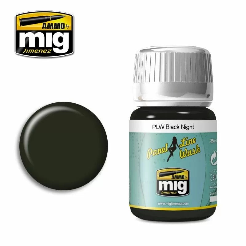 Ammo by MIG Panel Line Wash Black Night 35ml-1