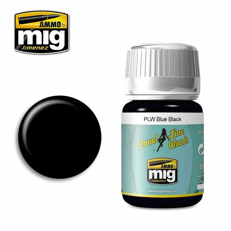 Ammo by MIG Panel Line Wash Blue Black 35ml