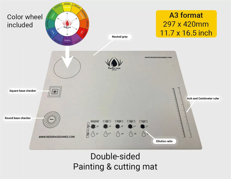 Redgrass Painting Mat A3 – Cut Resistant-1
