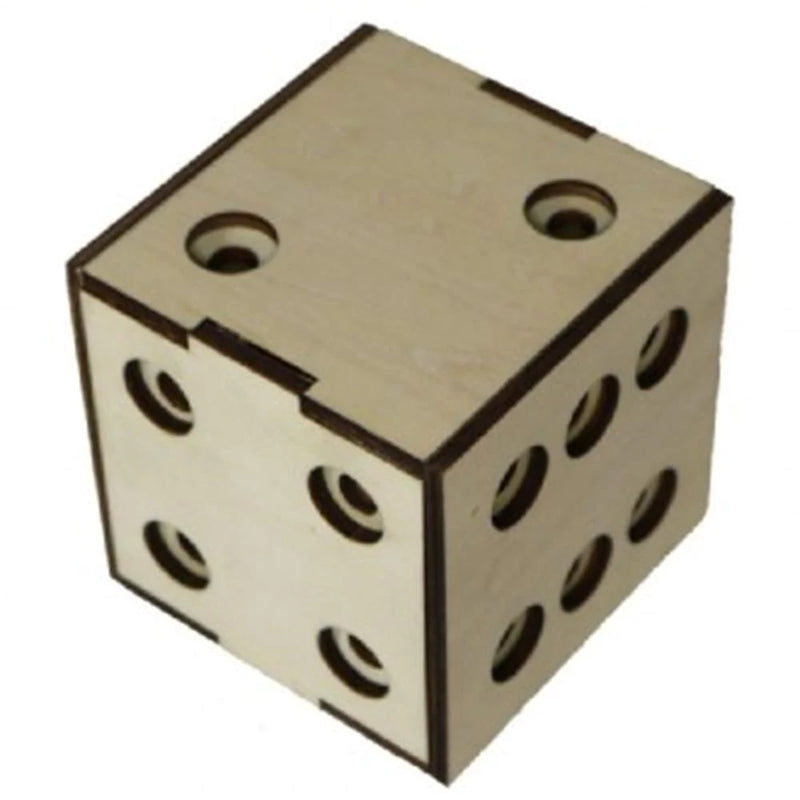 Wooden Puzzle - Dice Box-1