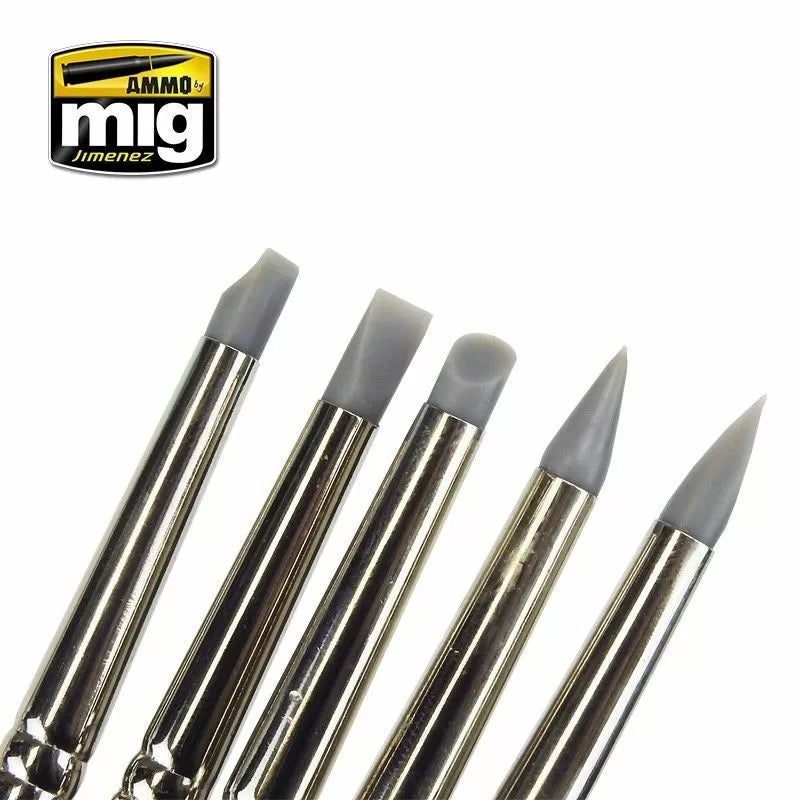 Ammo by MIG Brushes Rubber Brush Set-2