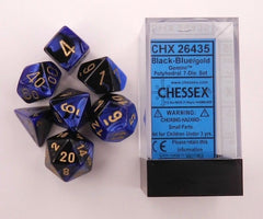 CHX 26435 Gemini Black-Blue/Gold 7-Die Set-1