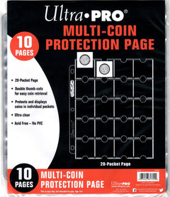 Ultra Pro Page - 20-Pocket Coin Holder-1