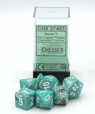 CHX 27403 Marble Polyhedral Oxi Copper/White Set 7-Die Set