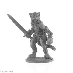 Reaper: Dark Heaven Legends: Catfolk Rogue (metal)-1