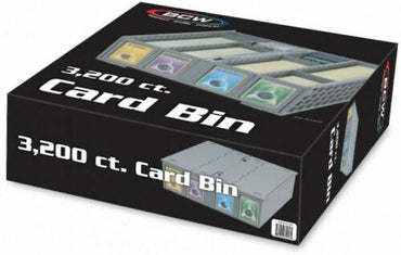 Card Game Accessories: Collectible Card Bin - Gray (3200 capacity)