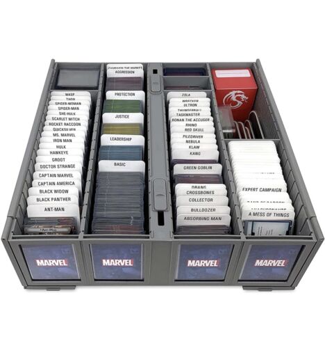 Card Game Accessories: Collectible Card Bin - Gray (3200 capacity)-3