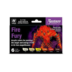 Vallejo Fantasy Color Series - Fire Fury Set (6)-1